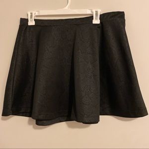 Black Snake print skirt
